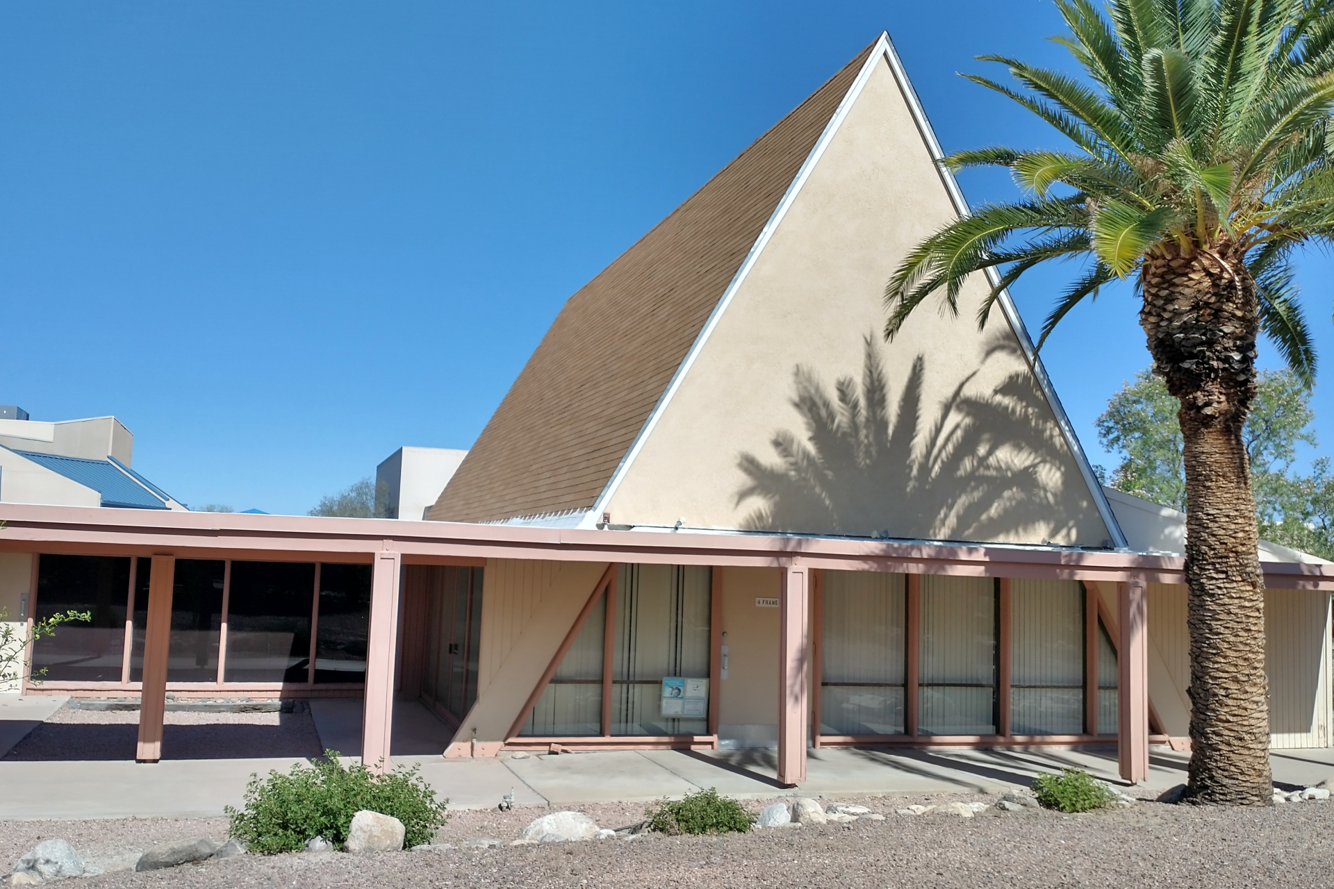 A-Frame Building at St. Paul's UMC in Tucson, Arizona