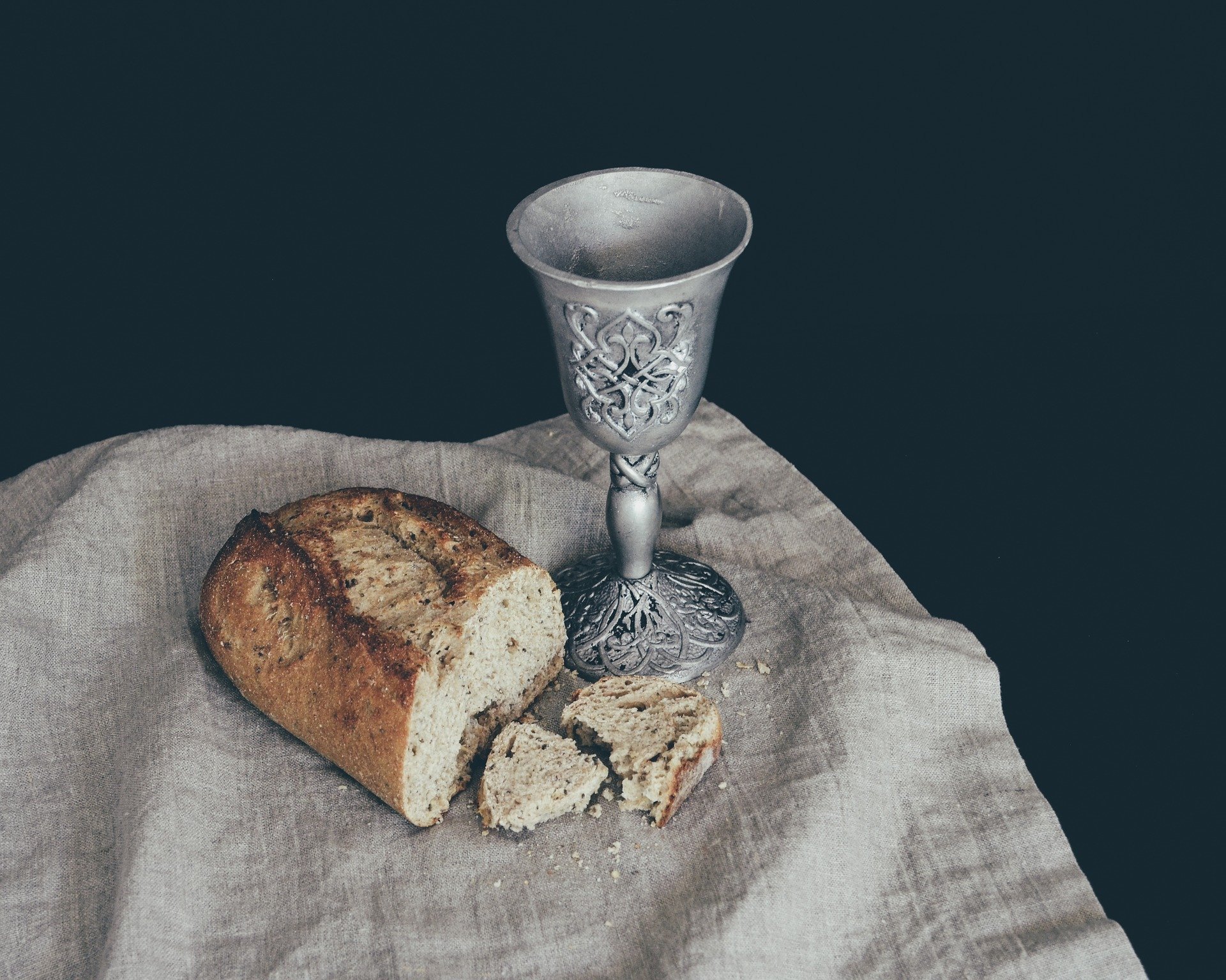 Communion bread and cup